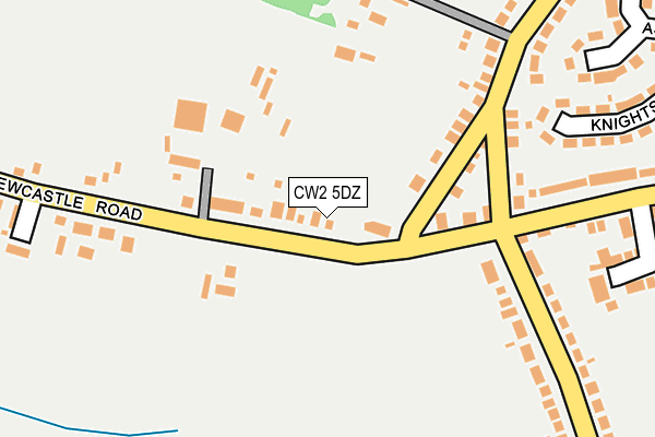 CW2 5DZ map - OS OpenMap – Local (Ordnance Survey)