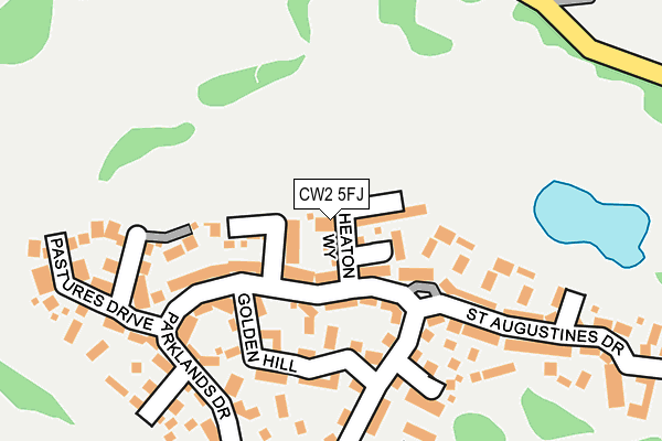 CW2 5FJ map - OS OpenMap – Local (Ordnance Survey)