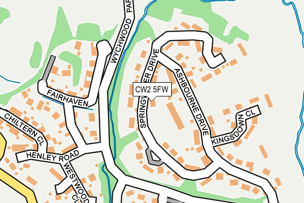 CW2 5FW map - OS OpenMap – Local (Ordnance Survey)