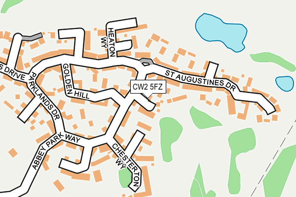 CW2 5FZ map - OS OpenMap – Local (Ordnance Survey)