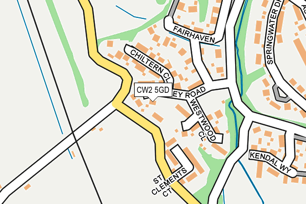 CW2 5GD map - OS OpenMap – Local (Ordnance Survey)