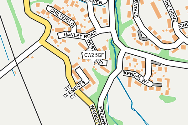 CW2 5GF map - OS OpenMap – Local (Ordnance Survey)