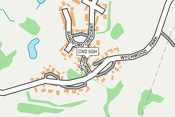 CW2 5GH map - OS OpenMap – Local (Ordnance Survey)
