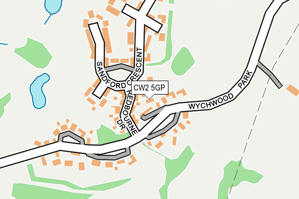 CW2 5GP map - OS OpenMap – Local (Ordnance Survey)