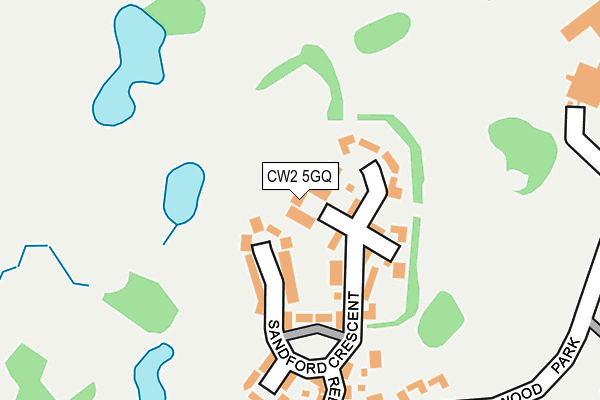 CW2 5GQ map - OS OpenMap – Local (Ordnance Survey)