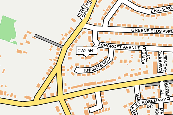 CW2 5HT map - OS OpenMap – Local (Ordnance Survey)