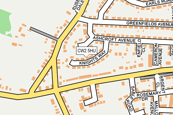 CW2 5HU map - OS OpenMap – Local (Ordnance Survey)