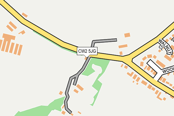 CW2 5JG map - OS OpenMap – Local (Ordnance Survey)