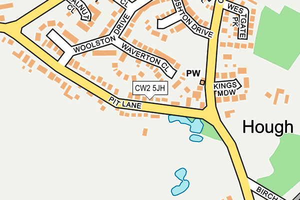 CW2 5JH map - OS OpenMap – Local (Ordnance Survey)