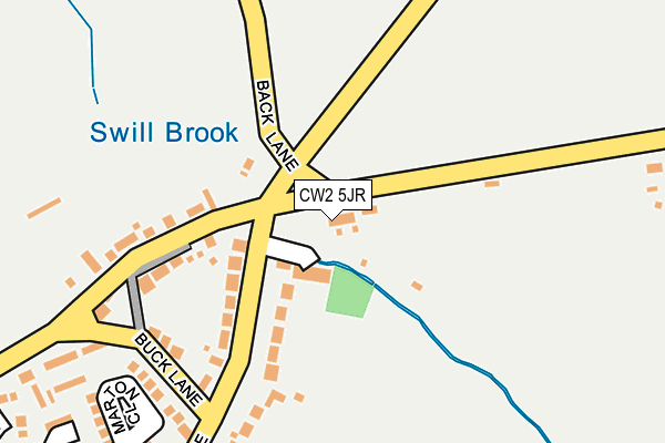 CW2 5JR map - OS OpenMap – Local (Ordnance Survey)