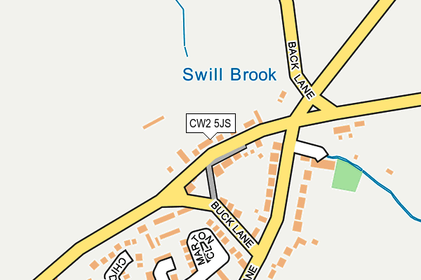 CW2 5JS map - OS OpenMap – Local (Ordnance Survey)