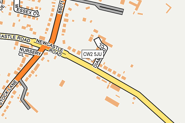 CW2 5JU map - OS OpenMap – Local (Ordnance Survey)