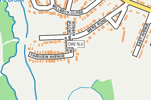 CW2 5LU map - OS OpenMap – Local (Ordnance Survey)
