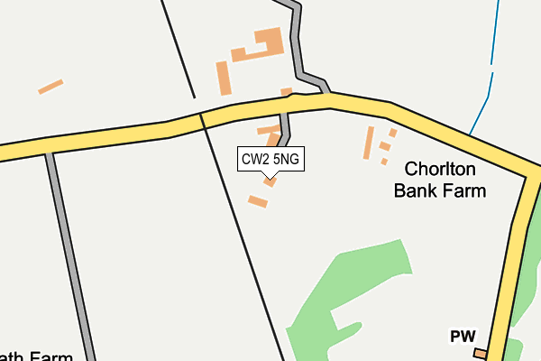 CW2 5NG map - OS OpenMap – Local (Ordnance Survey)