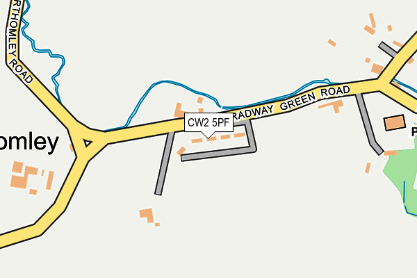 CW2 5PF map - OS OpenMap – Local (Ordnance Survey)