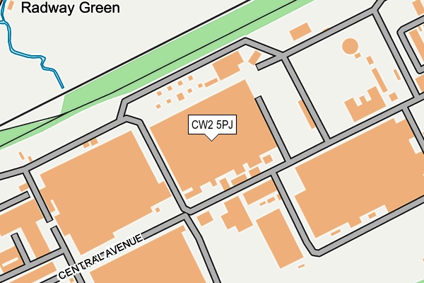 CW2 5PJ map - OS OpenMap – Local (Ordnance Survey)
