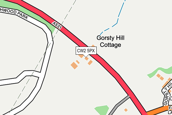 CW2 5PX map - OS OpenMap – Local (Ordnance Survey)