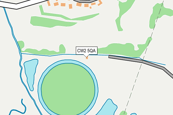 CW2 5QA map - OS OpenMap – Local (Ordnance Survey)