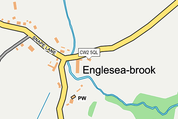 CW2 5QL map - OS OpenMap – Local (Ordnance Survey)