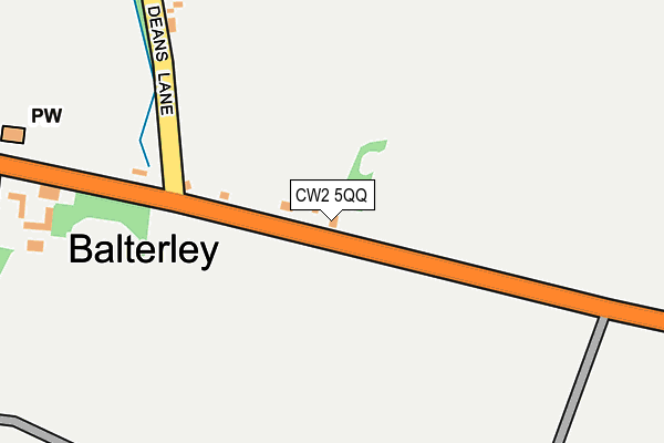 CW2 5QQ map - OS OpenMap – Local (Ordnance Survey)