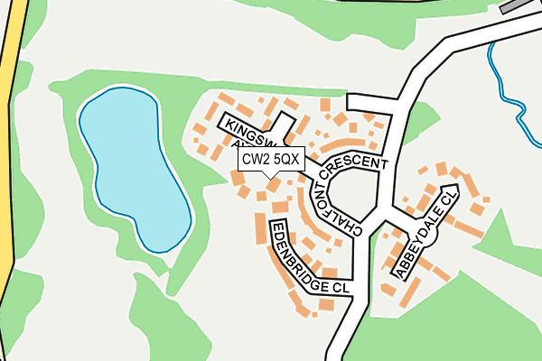 CW2 5QX map - OS OpenMap – Local (Ordnance Survey)