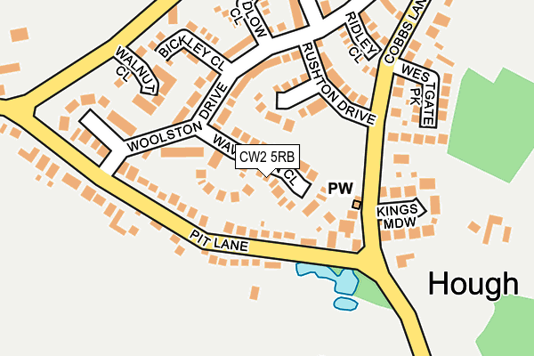 CW2 5RB map - OS OpenMap – Local (Ordnance Survey)