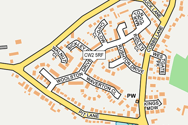 CW2 5RF map - OS OpenMap – Local (Ordnance Survey)
