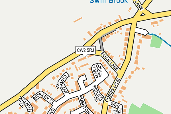 CW2 5RJ map - OS OpenMap – Local (Ordnance Survey)