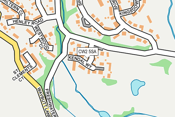 CW2 5SA map - OS OpenMap – Local (Ordnance Survey)