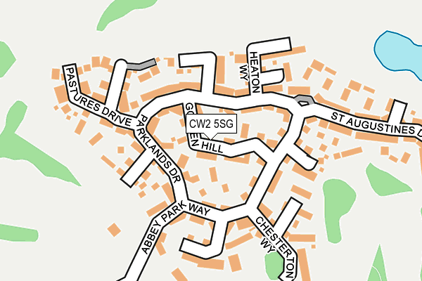 CW2 5SG map - OS OpenMap – Local (Ordnance Survey)