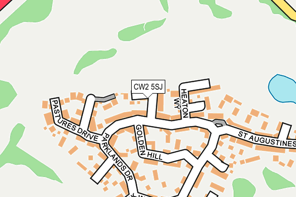 CW2 5SJ map - OS OpenMap – Local (Ordnance Survey)