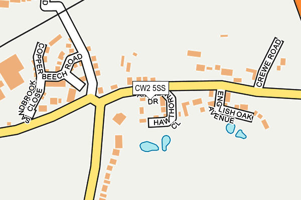 CW2 5SS map - OS OpenMap – Local (Ordnance Survey)