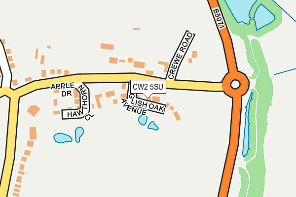 CW2 5SU map - OS OpenMap – Local (Ordnance Survey)