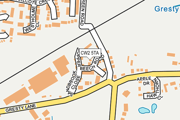CW2 5TA map - OS OpenMap – Local (Ordnance Survey)