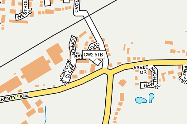CW2 5TB map - OS OpenMap – Local (Ordnance Survey)