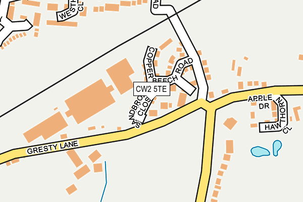 CW2 5TE map - OS OpenMap – Local (Ordnance Survey)
