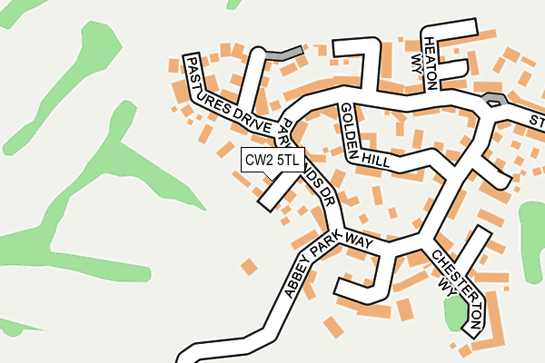 CW2 5TL map - OS OpenMap – Local (Ordnance Survey)