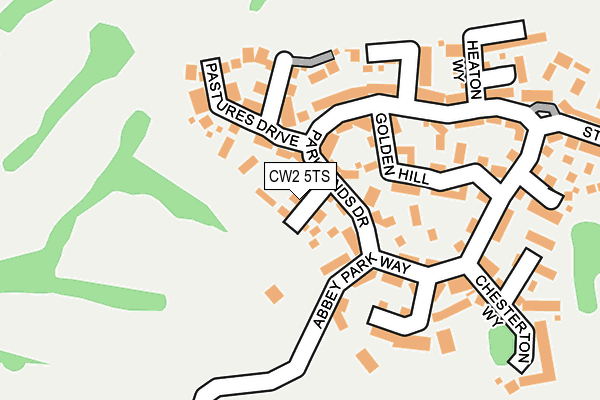 CW2 5TS map - OS OpenMap – Local (Ordnance Survey)