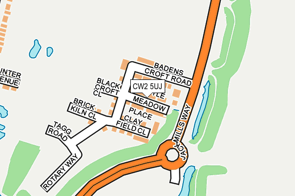 CW2 5UJ map - OS OpenMap – Local (Ordnance Survey)