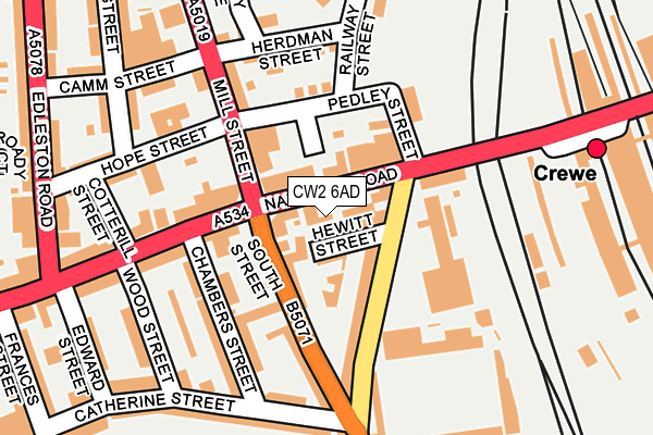 CW2 6AD map - OS OpenMap – Local (Ordnance Survey)