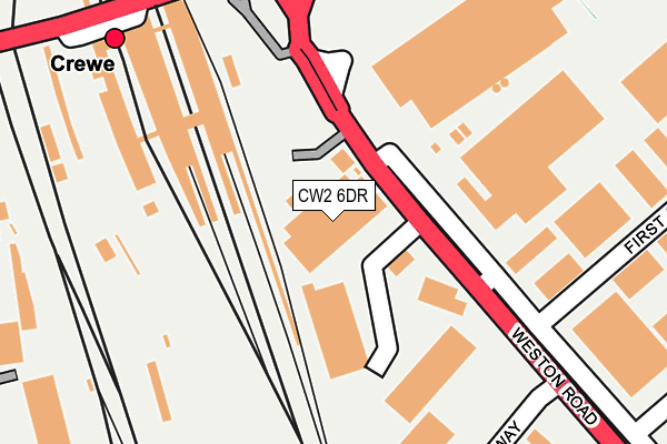 CW2 6DR map - OS OpenMap – Local (Ordnance Survey)