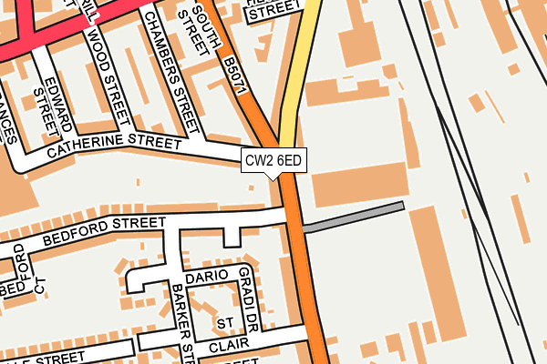 CW2 6ED map - OS OpenMap – Local (Ordnance Survey)