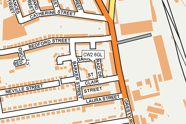 CW2 6GL map - OS OpenMap – Local (Ordnance Survey)