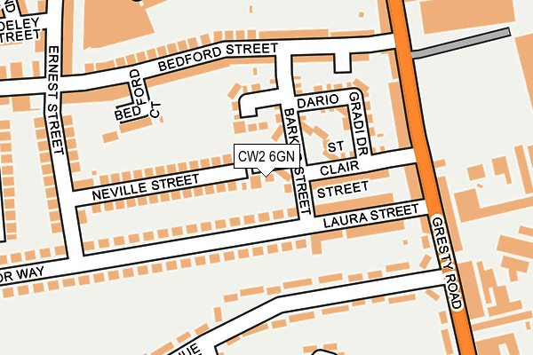 CW2 6GN map - OS OpenMap – Local (Ordnance Survey)