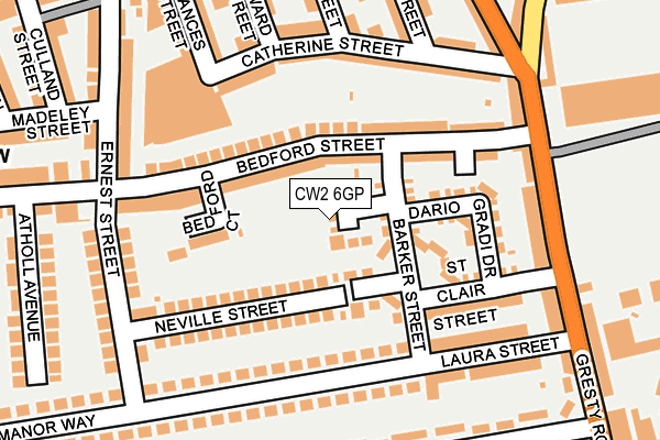 CW2 6GP map - OS OpenMap – Local (Ordnance Survey)