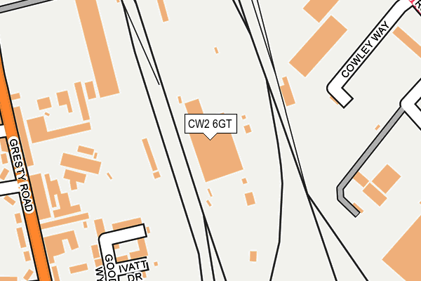 CW2 6GT map - OS OpenMap – Local (Ordnance Survey)
