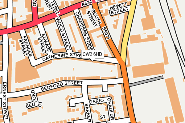 CW2 6HD map - OS OpenMap – Local (Ordnance Survey)
