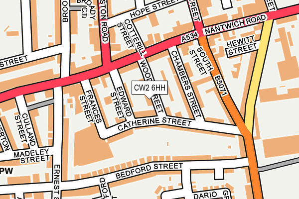 CW2 6HH map - OS OpenMap – Local (Ordnance Survey)