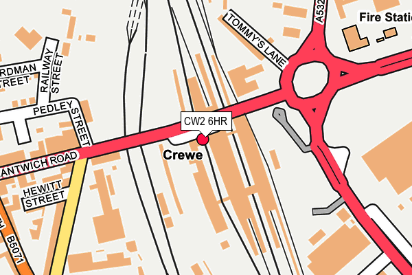 CW2 6HR map - OS OpenMap – Local (Ordnance Survey)