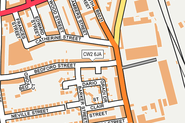 CW2 6JA map - OS OpenMap – Local (Ordnance Survey)